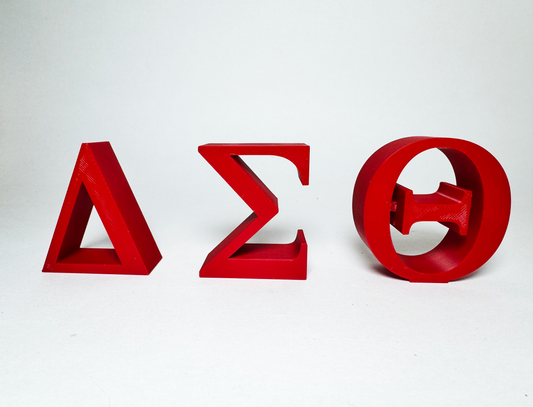 Delta Sigma Theta Shelf Letters - 3D Printed