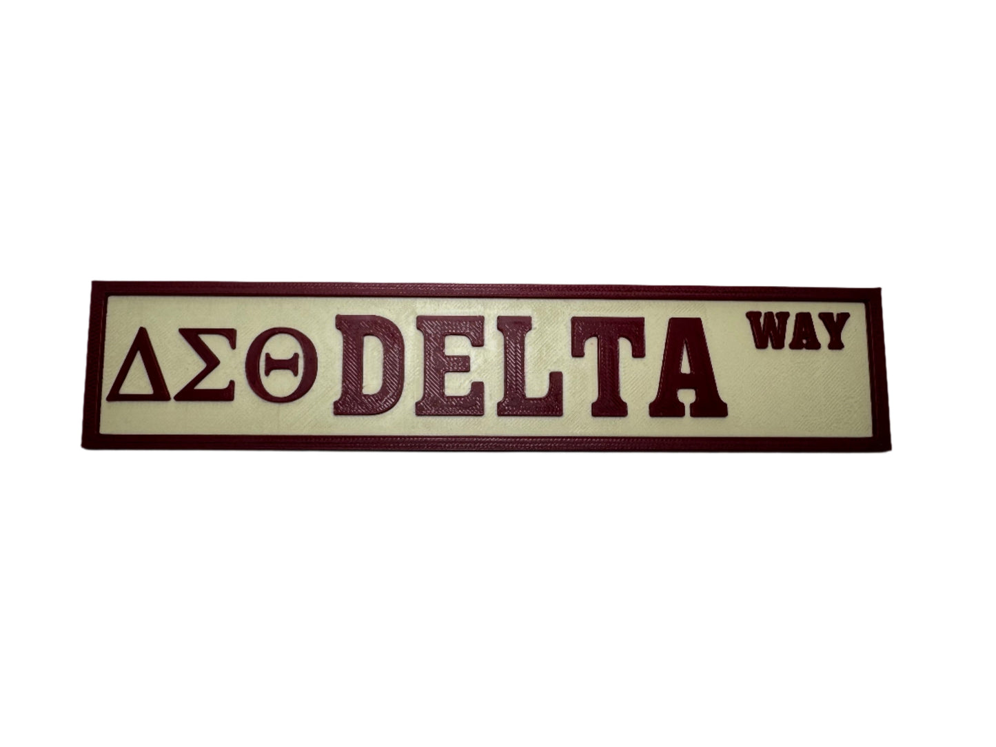 Delta Sigma Theta Decorative Street Sign - Customizable